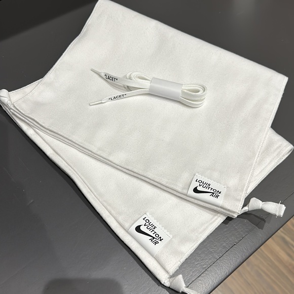 Louis Vuitton X Nike X Virgil Abloh Off-White Air Force One High White - 9 1/2 - Picture 11 of 12